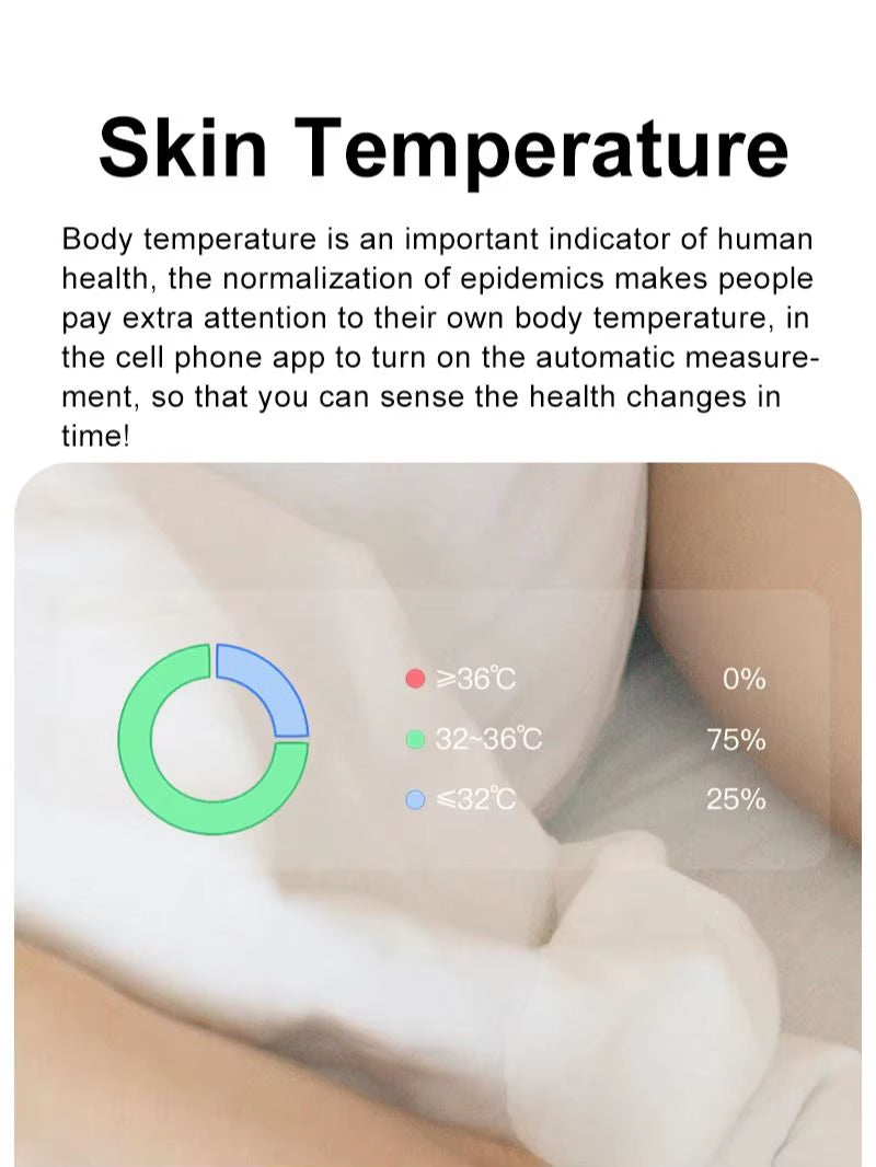 New R08 Smart Ring with Charging Case Smart Touch Screen Health Monitor Sports Fitness Tracker IP68 5ATM Waterproof Smart Ring